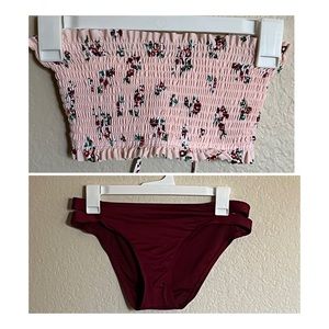 Two piece strapless Bikini by Kona Sol and Xhilaration